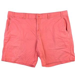 The FOUNDRY Supply Co. Young Men's Coral Peach Chino Shorts Size 54 2% Spandex